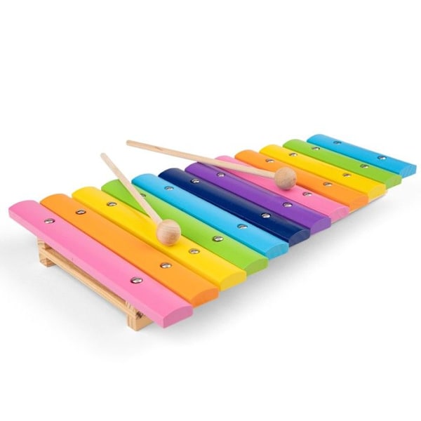 Puiset xylophone New Classic Toys 12 sävelkorkeutta 33 cm - Musiikkilelu lapsille Gul