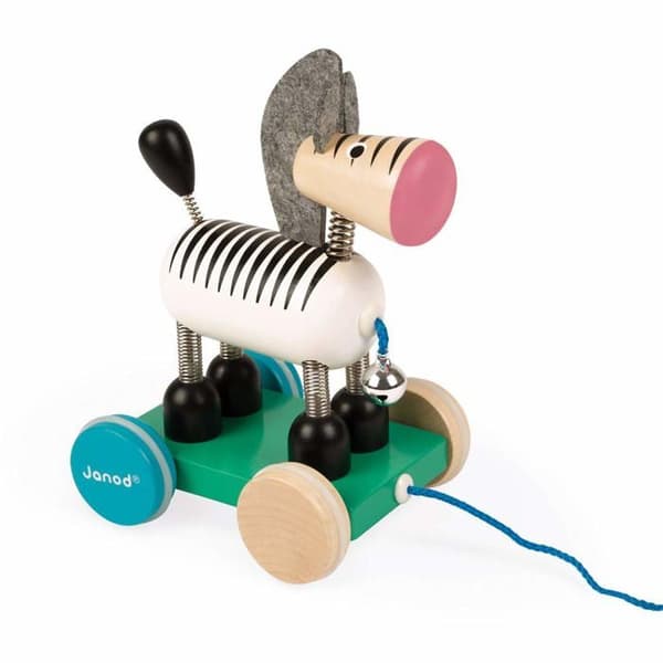 Janod - Zebra at gå Zigolos - JANOD vit svart