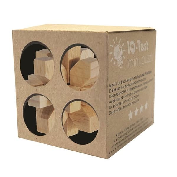 Fridolin - Mini træ puslespil Krystaller Beige