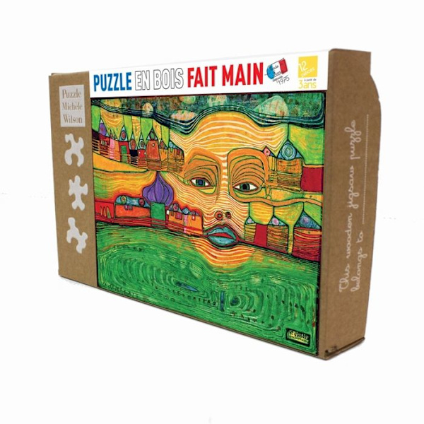 Puzzle Michèle Wilson - Irinaland Balkaneilla Hundertwasserilta - WILSON PELIT Flerfärgad