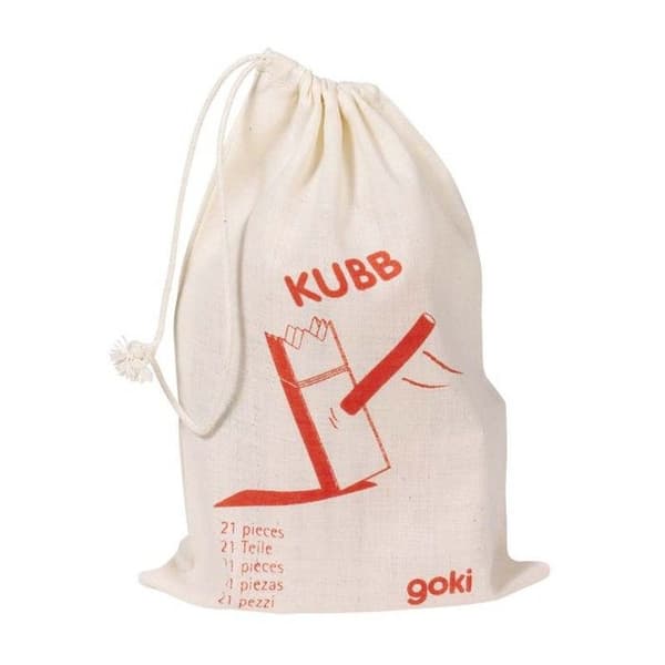 Vikinkien shakki «Kubb» Deluxe kastanj
