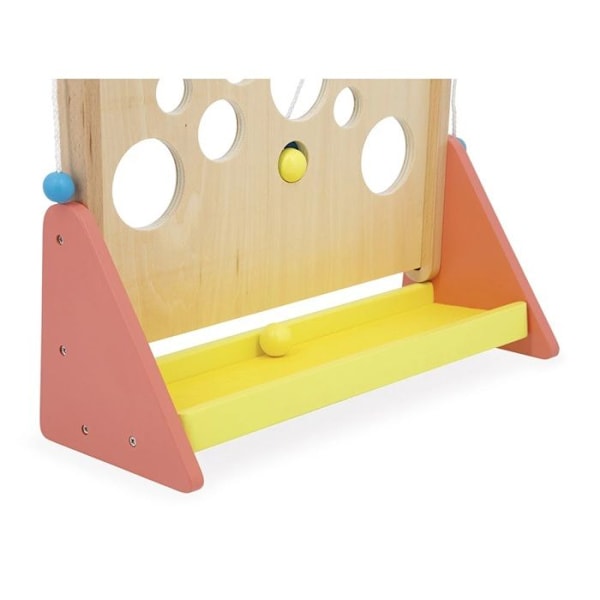 Spelmanskap - Janod - Vertikal Utmaning Applepop - 2 träkulor - Inomhus - Blandat Beige