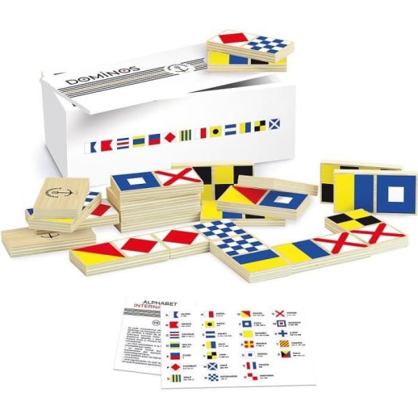Dominospel i trä - VILAC - Franska marinen - Flerfärgad - Barn - 2 år och uppåt