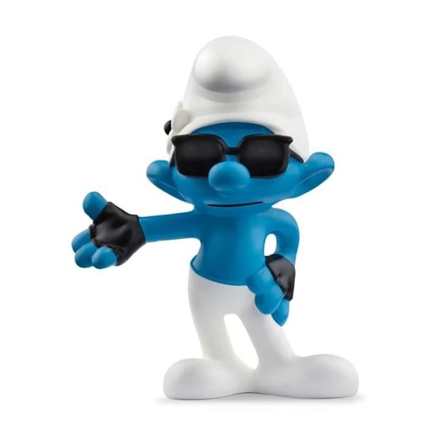 Show-off Smurf Figurine - SCHLEICH - Show-off Smurf - Vit, blå och svart - Blandad - Leksak Vit, blå och svart