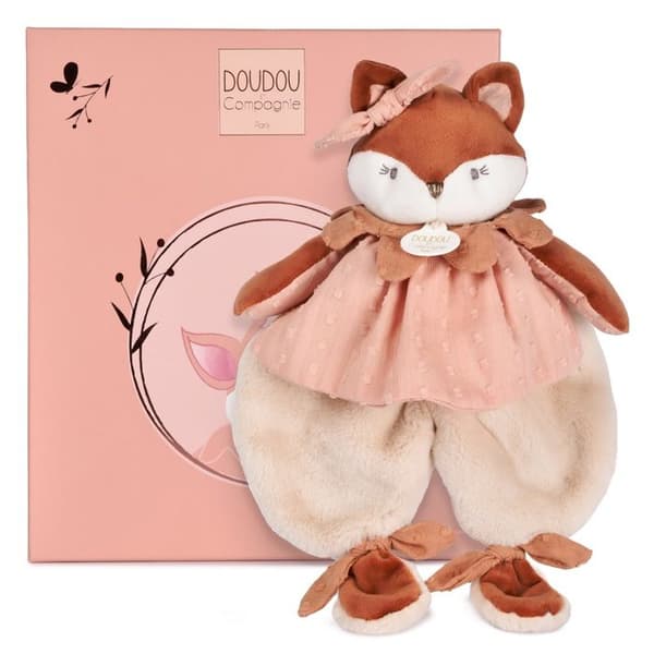 Doudou ja Yhtiö - Doudou litteä Kettu Mina 29 cm Ros