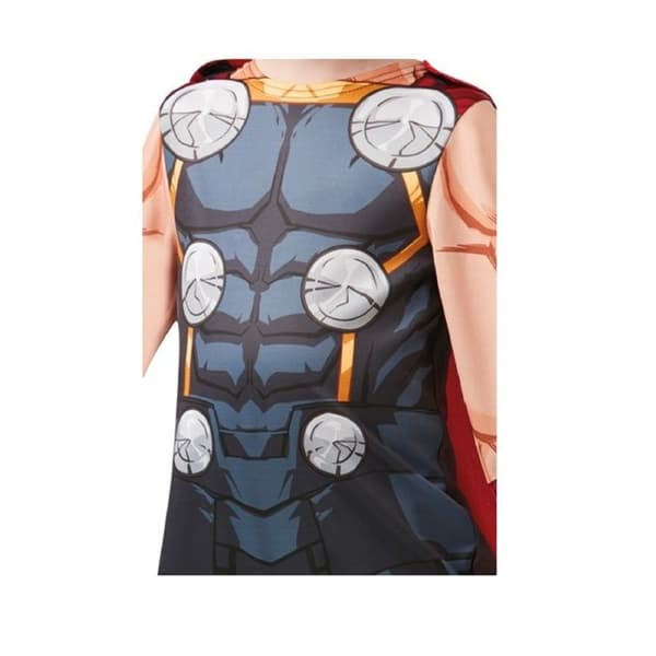 Kostume - MARVEL - Thor - Grå - Polyester - 5 til 12 år Blå 5-6 år gammal