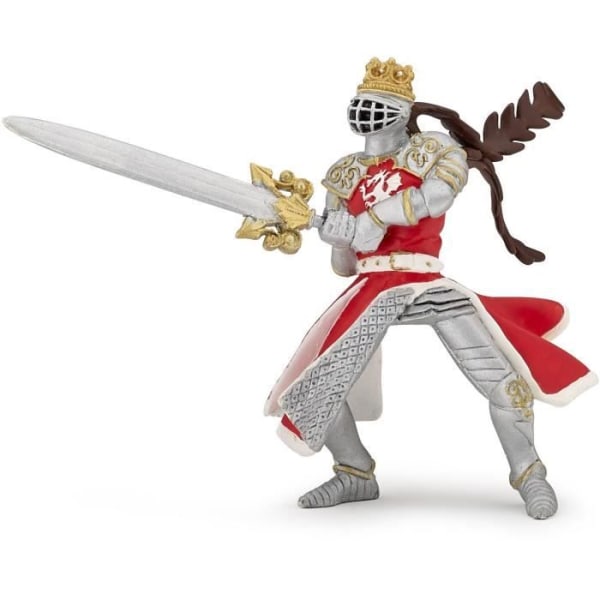 King Sword Figurine - PAPO - DEN MEDELTIDA VÄRLDEN - Grå - Unisex - Barn - 3 år