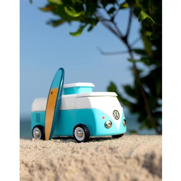 Miniatuuri auto - Candylab - VW Beach Bus - Oseaaninsin - Magneettinen telttakatto - 3 vuotta ja enemmän Blå