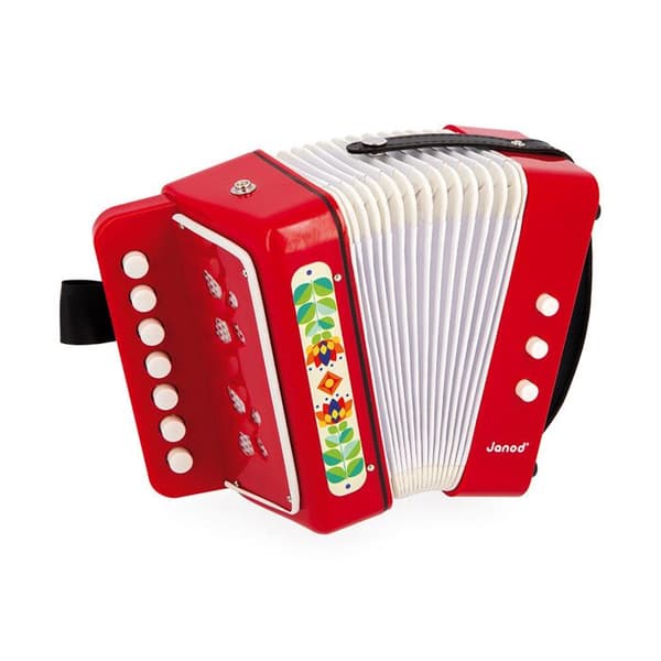 Gioia - Harmonikka - Soitin - JANOD - J07654 - Punainen - Alkaen 3 vuotta