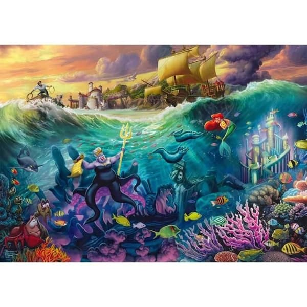 Pussel 1000 bitar: Disney, Den lilla sjöjungfrun, Ursula Grön