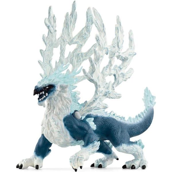 Jäälohikäärme, Fantasiahahmo, 7-vuotiaille ja sitä vanhemmille lapsille, hahmo, 19 x 22 x 13 cm - schleich 70790 ELDRADOR Silver