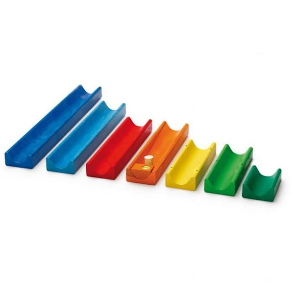 Träleksak - ERZI - Water and Marble Run - För barn från 3 år och uppåt - Inomhus Blå