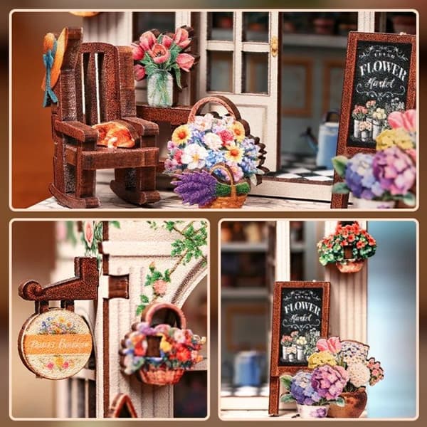 Cartartem - Mini Bogkrog Blomsterbutik - CENGO Ros
