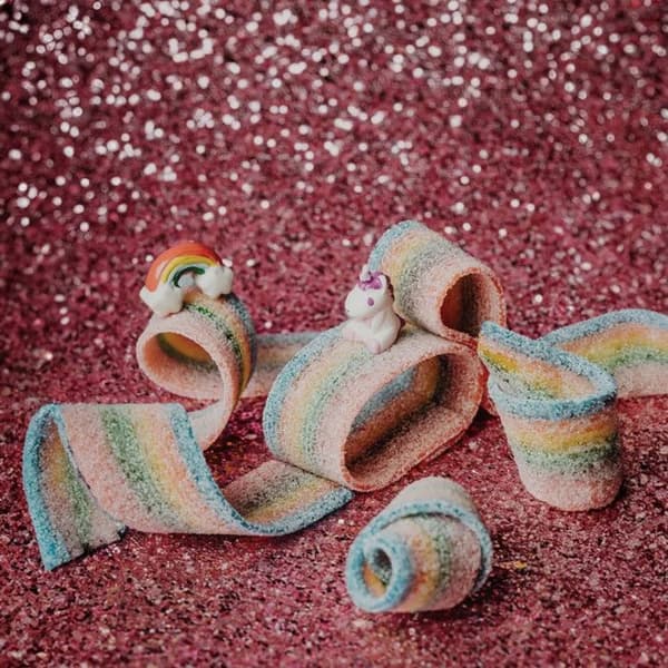 Petit Boum | Sensorisk flaske Move Regnbue - Lilla - 14 x 4 cm Violett
