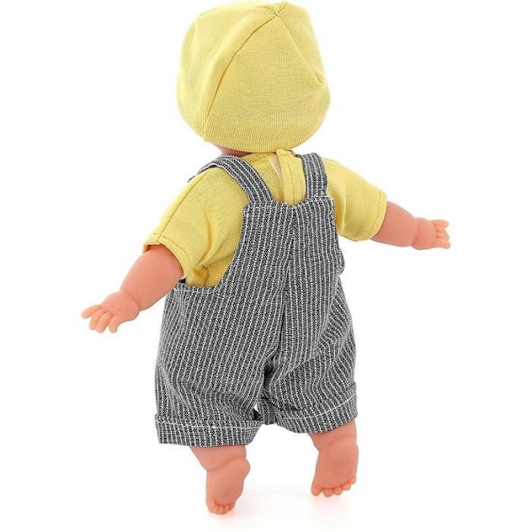 Poupon Ecolo Docka - PETITCOLLIN - Harry - Kropp och kläder i ekologisk bomull - 25 cm