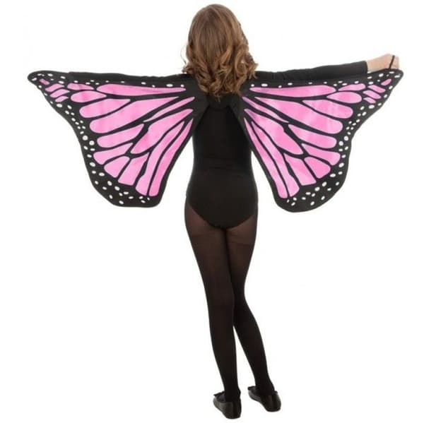 Papillonvingar - Chaks - C4364 - Rosa - Tryckt tyg - Barnstorlek Ros