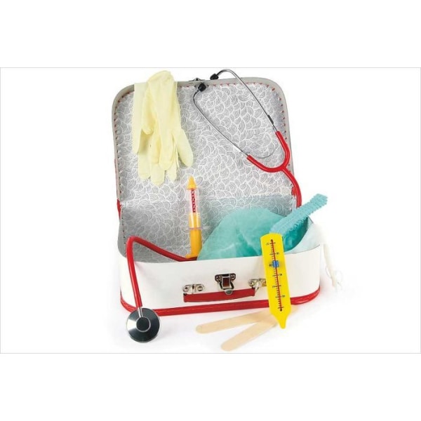 Läkarens resväska leksak med tillbehör - EGMONT TOYS - Blandat - Grå - 25x18x8cm