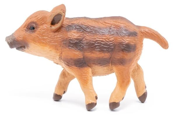 Figur - PAPO - Vildsvin - Håndmalet - Spilunderstøttelse - Realistisk brun