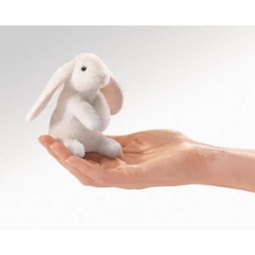 Marionett - Folkmanis - Mini Lop Ear Rabbit - Blandad - Barn Vit