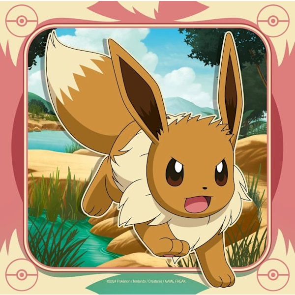 Pussel Barn - RAVENSBURGER - Set med 3 pussel med 49 bitar - Pikachu, Dracaufeu, Evoli - Från 5 år - Unisex Flerfärgad