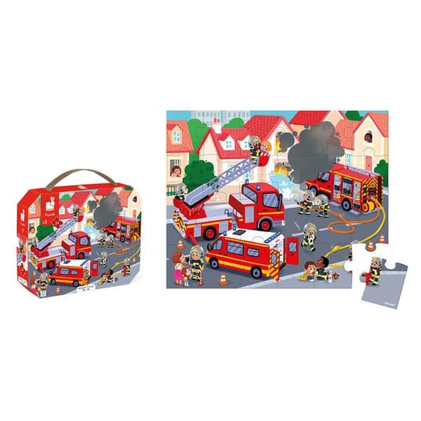 Puzzle Brandmænd 24 Stykker Flerfärgad