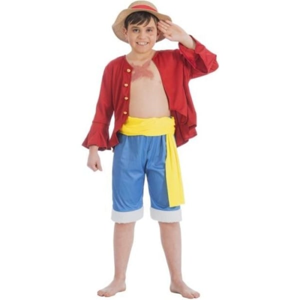 Luffy One Piece kostym för pojkar 7-8 år (128 cm)