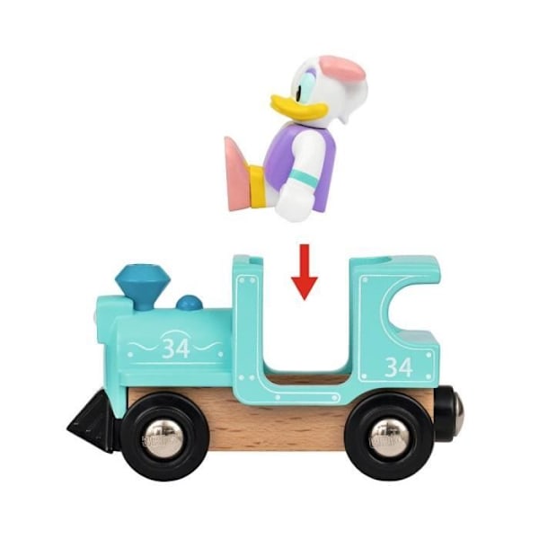DISNEY Brio Train of Donald & Daisy Duck - Batterifritt tåg för tågbana i trä - Ravensburger - Från 3 år - 32260 Flerfärgad