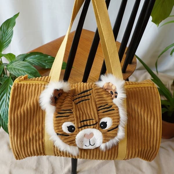 Speculos the tiger weekend bag kastanj