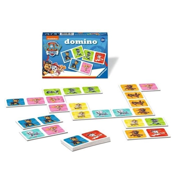 Ravensburger - Utbildningsspel - Domino - Paw Patrol - Från 3 år Blå