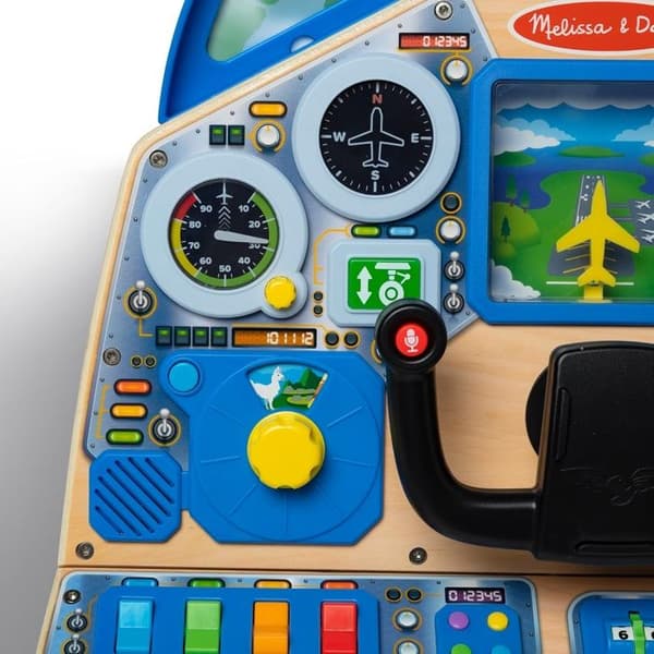 Melissa & Doug - Interaktiivinen lentäjän ohjauspaneeli - SPIN MASTER Blå