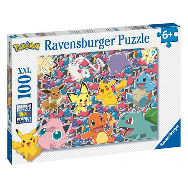 Pussel 100 bitar XXL: Pokémon: Redo för strid! Flerfärgad