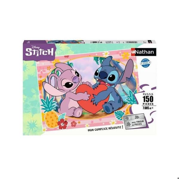 Nathan puslespil 150 p Øjeblik i kærlighed / Disney Stitch Vit