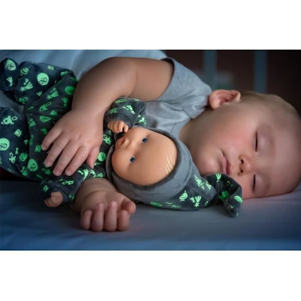 Mon Doudou COROLLE - Babipouce Kimaltaa Yössä - 28 cm - vaniljan tuoksu - syntymästä alkaen Grå och beige