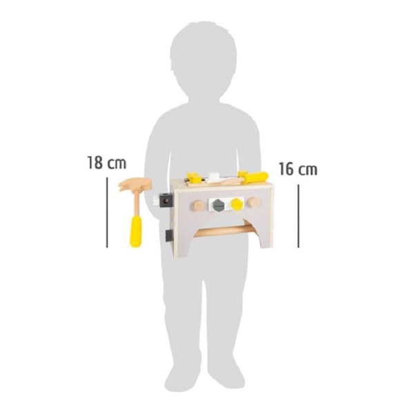 Pieni jalkayhtiö - 2 in 1 Miniwob-työkalulaatikko - LEGLER Grå