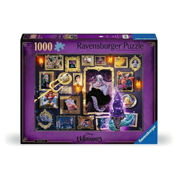 Ravensburger Disney Pahanlainelisiä - 1000 palaa Svart