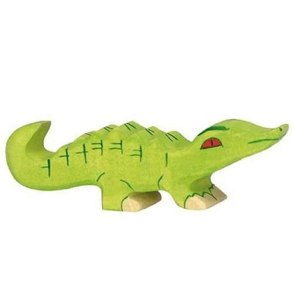 HOLZTIGER - 80175 - FIGUR - KROKODIL, LITEN Flerfärgad