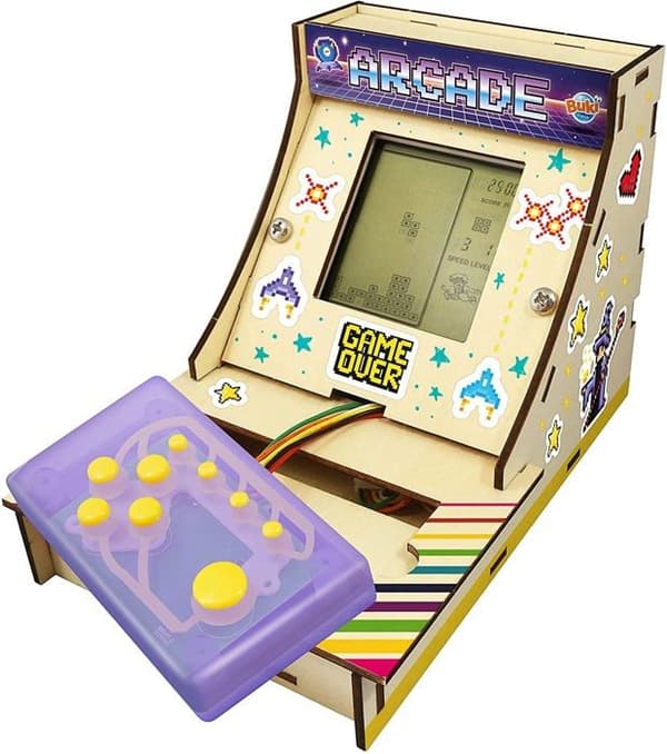 Borne Arcade BUKI - Klassiske arkadespil - Mixet - Gul Gul
