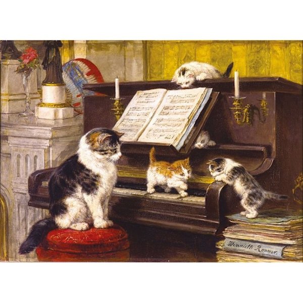 Puzzle Michèle Wilson - Ronner-Knipin pianon oppitunti - WILSON PELIT Beige