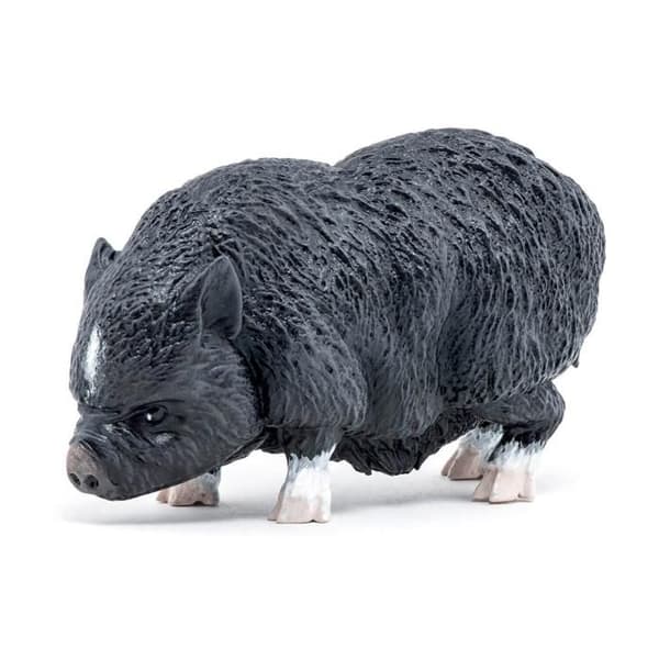 Vietnamesisk svinefigurine Mörkgrå