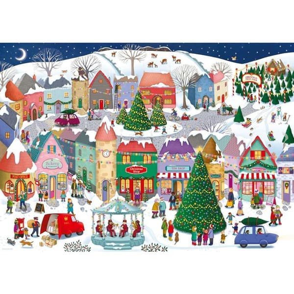Ravensburger - Joulukaupunki Palapeli 1000 kpl Blå