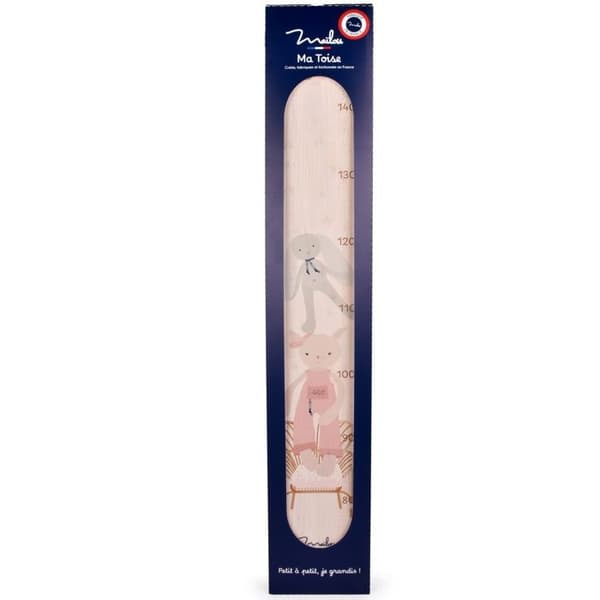 Maïlou Tradition - Træmåler Pink Mus - DOUDOU ET COMPAGNIE beige
