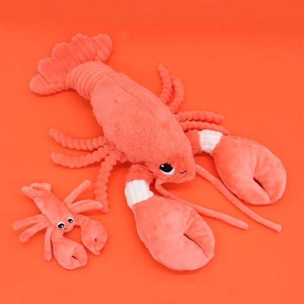 Peluche - Les Déglingos - Iloveyou - Äiti ja vauva hummereita - 48 cm - Koralli Rosa