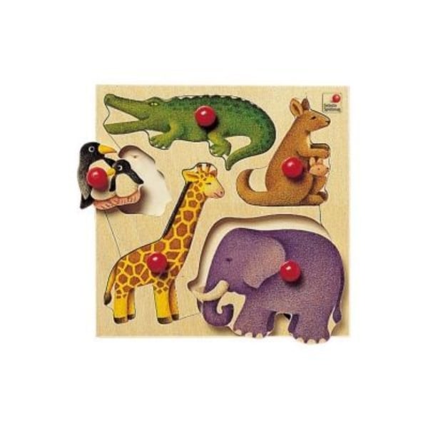 Zoobyggande spel - SELECTA - 5 stycken - För barn från 18 månader och uppåt - Flerfärgad
