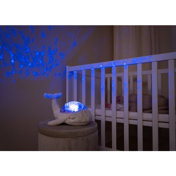 Cloud b - Uppladdningsbart White Tranquil Whale Night Light - BTL DIFFUSION Vit