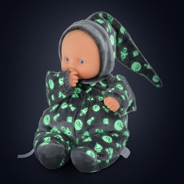 My Doudou COROLLE - Babipouce Shines in the Night - 28 cm - vaniljdoft - från födseln Grå och beige