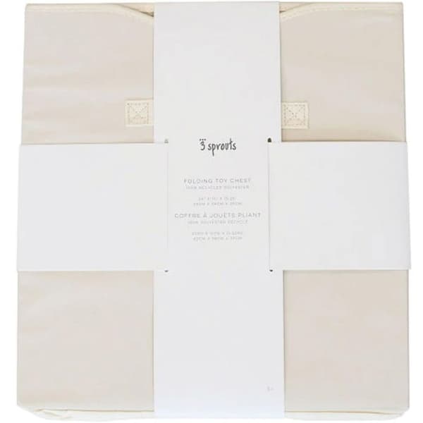 3 Sprouts - Enfärgad leksakskista i kräm - ELEMENTS FOR KIDS beige
