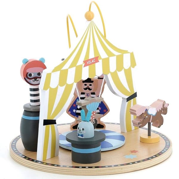 Vilac - Circus väckningsleksak Beige