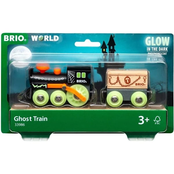 BRIO Ghost Train - Modell 33986 - Läskigt med glänsande detaljer - Blandat - Från 3 år Grön