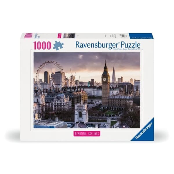 Puslespil 1000 brikker - Byen Vit