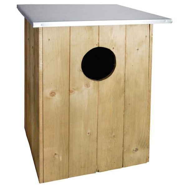 Holkasse för uggla - Esschert Design - Massivt trä - 47,5 x 47,5 x 59,7 cm
